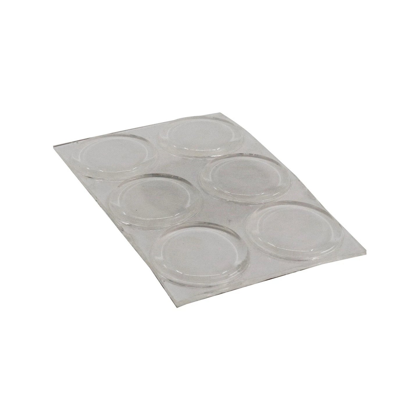 Surface Gard 19mm Clear Round Floor Protection Pads - 6 Piece, Reduces Scratches & Noise