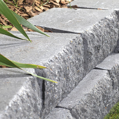 Brighton Masonry Charcoal Eziwall Block 295x180x100mm DIY Garden Retaining Wall