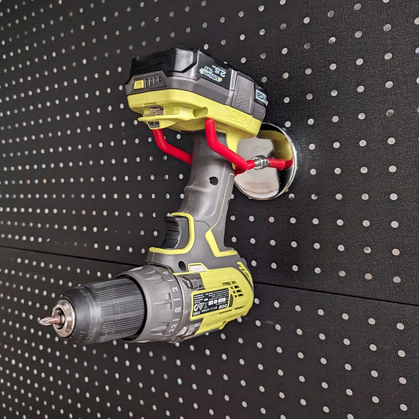 Everhang Red Magnetic Utility Hook - Strong Magnet, PVC Coated, Easy Install, 1 Pack