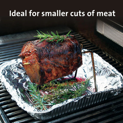 Jumbuck Roasting Prong - Dual Prong Design, Chrome-Plated, Healthy Grilling, 130mm x 145mm x 190mm