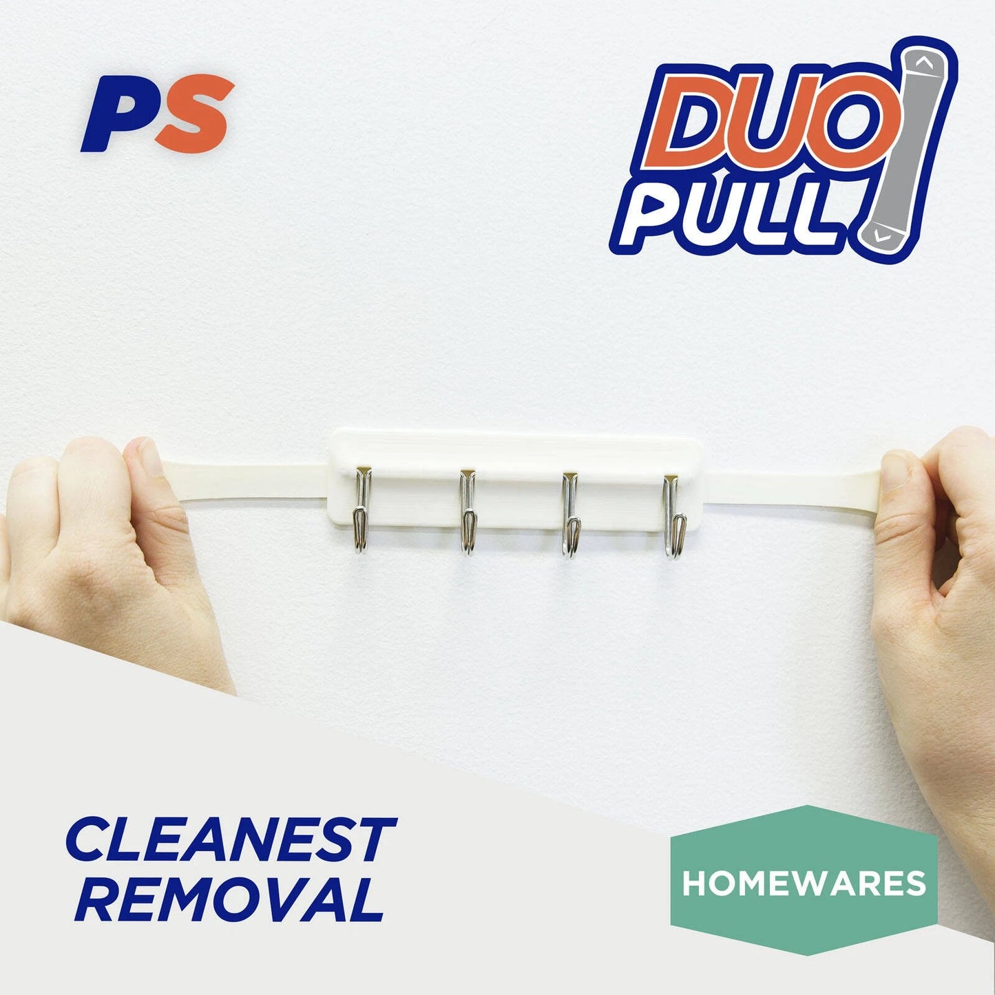 Permastik Kitchen Utility Rack, Self-Adhesive, No Drilling, Supports 1kg, Easy Removal