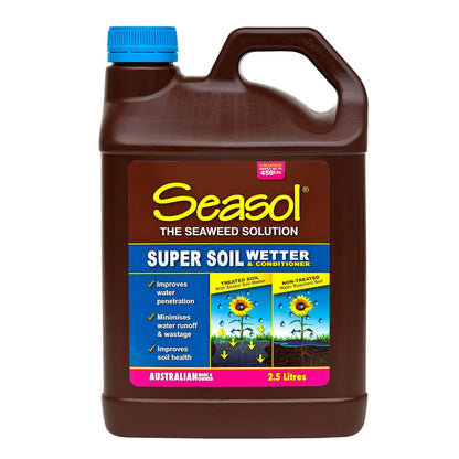 Seasol 2.5L Super Soil Wetter & Conditioner with Liquid Seaweed & Compost