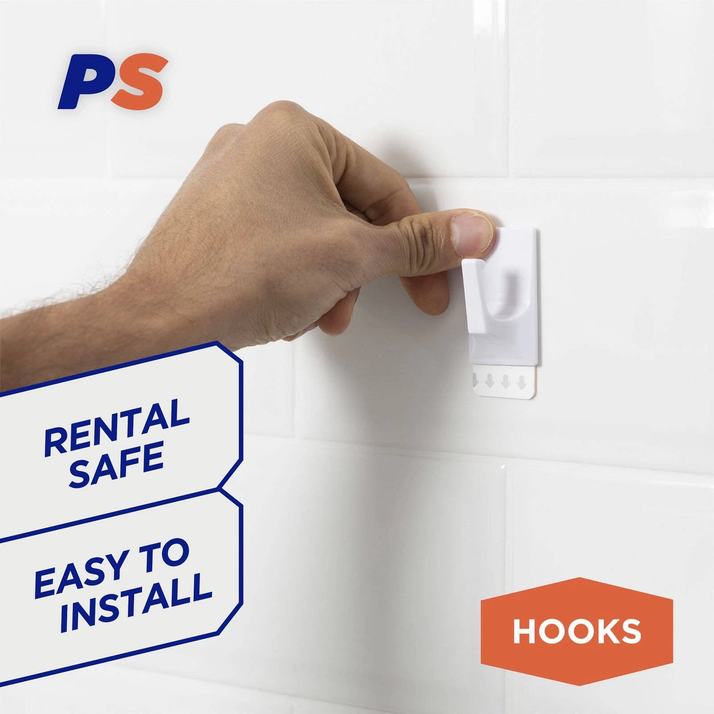 Permastik Utility Hooks Value Pack - 12 Pcs, Damage-Free, Easy Application, Various Sizes