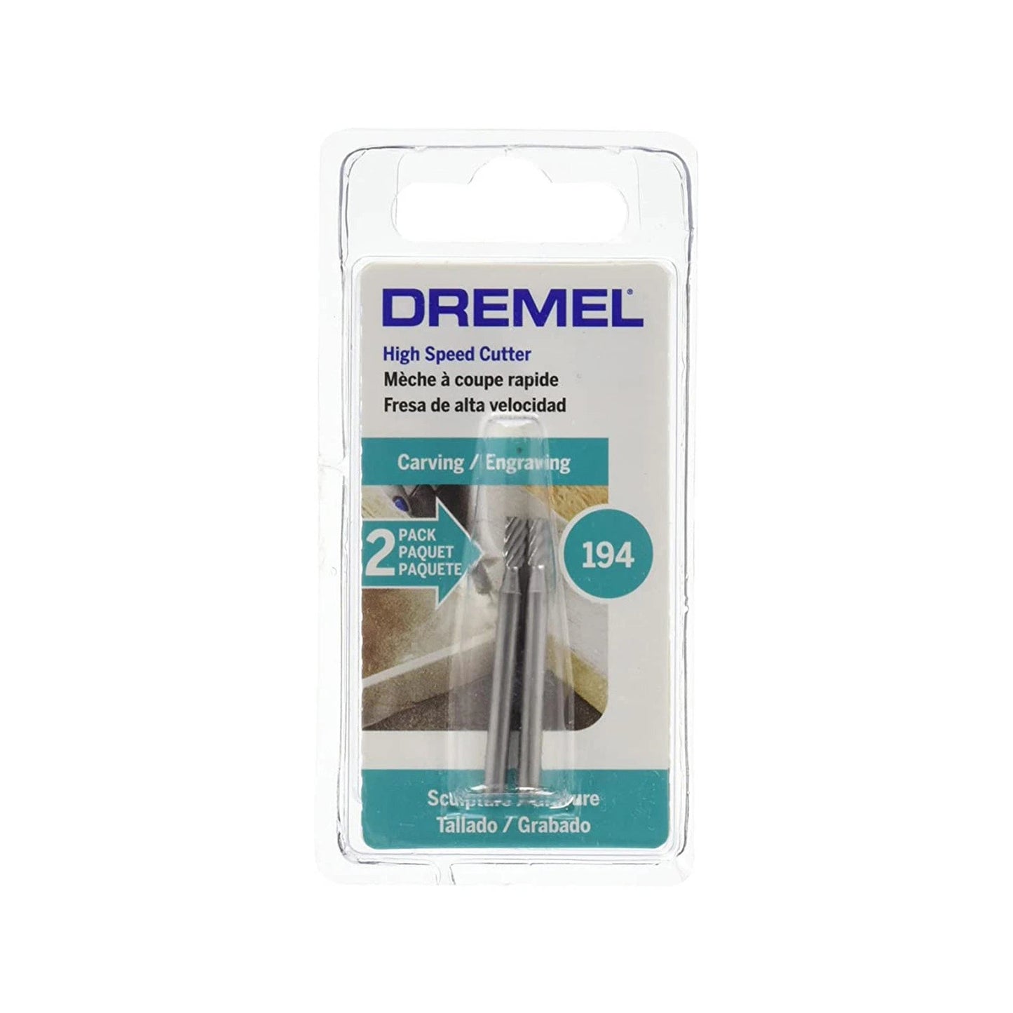 Dremel 3.2mm High Speed Cutter 2 Pack - Ideal for Wood, Plastic, Soft Metals, Detailed Work