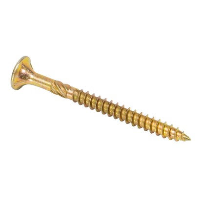 Titan 14g x 75mm Zinc Gold Bugle Batten Screw - 25 Pcs, Corrosion Resistant, High-Torque