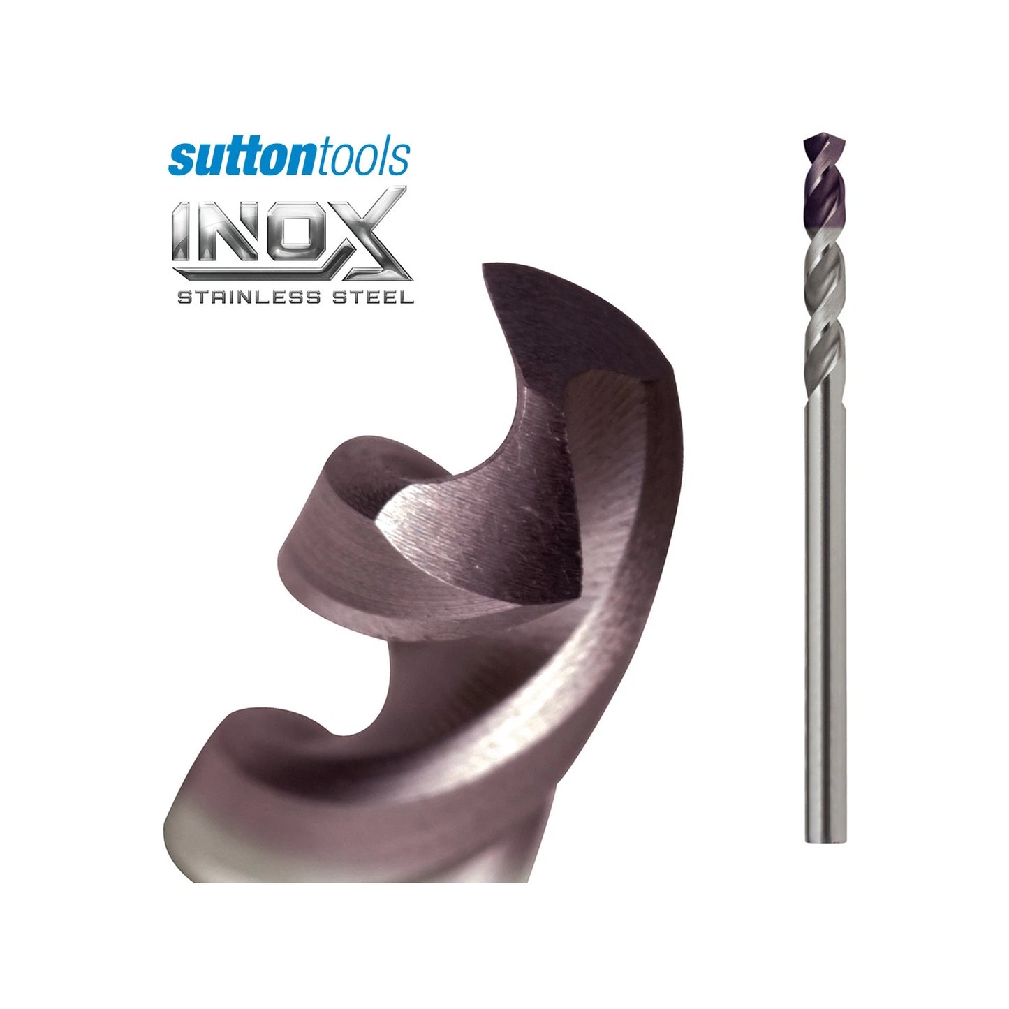 Sutton Tools 6.0mm INOX Stainless Steel Jobber Drill Bit, M2 HSS, Wear-Resistant, Extended Lifespan