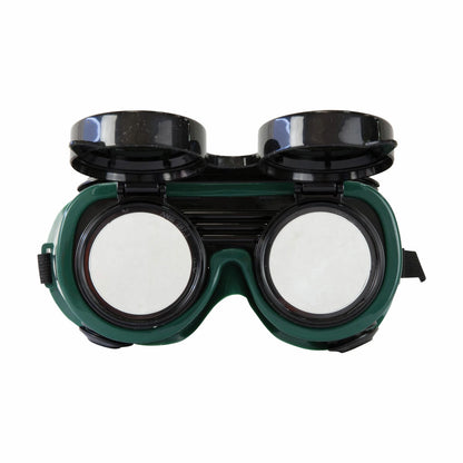 Bossweld Shade 5 Flip-Up Gas Welding Goggles with Elastic Strap and Lightweight Design