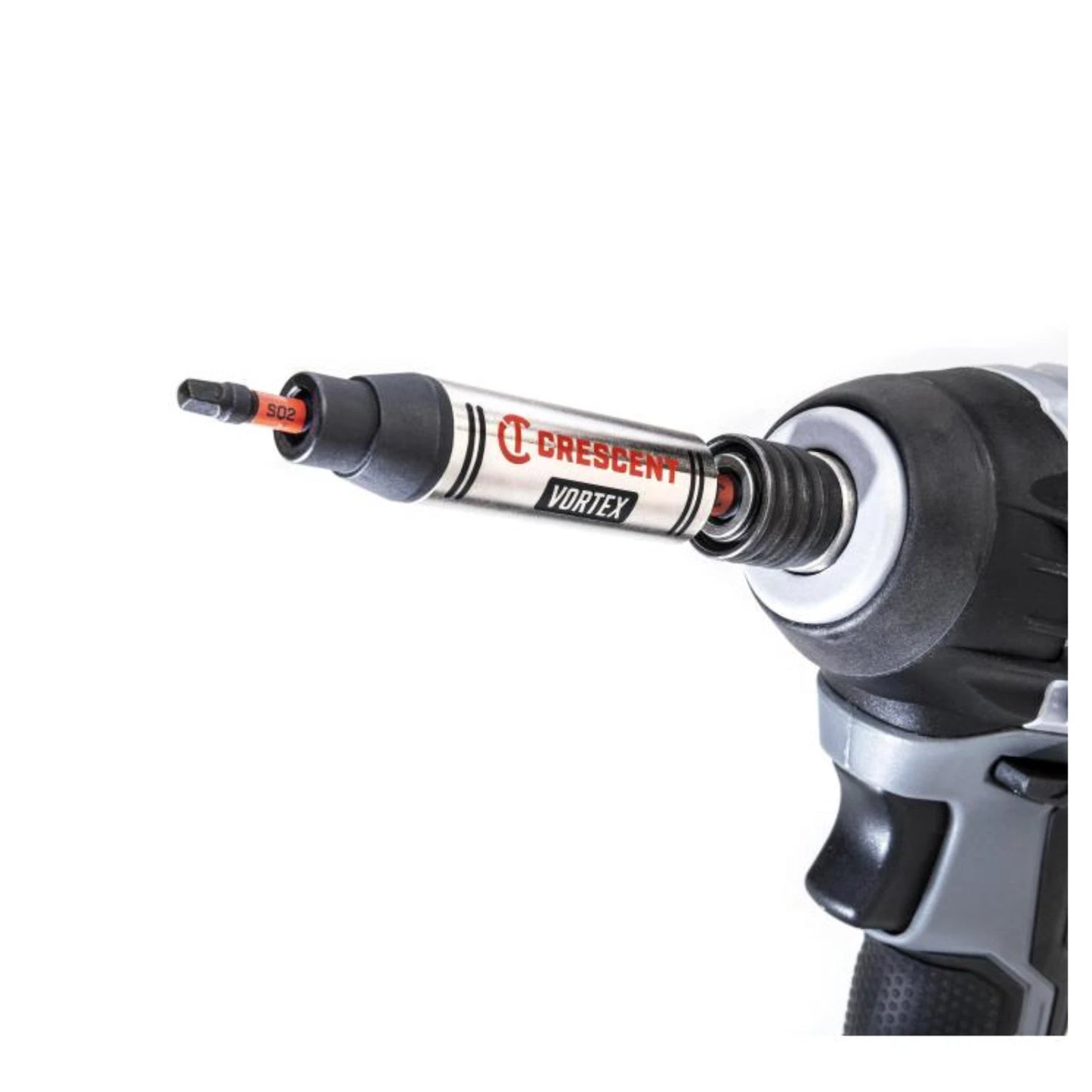 Crescent Vortex Bit Holder 1/4" x 3-1/2" Dual Impact Torsion Zone S2 Steel