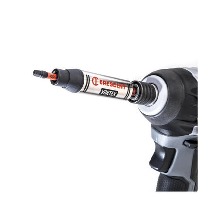 Crescent Vortex Bit Holder 1/4" x 3-1/2" Dual Impact Torsion Zone S2 Steel