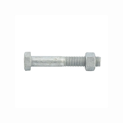 ZENITH M12 x 75mm Galvanised Hex Head Bolts & Nuts, Corrosion Resistant, AS Compliant