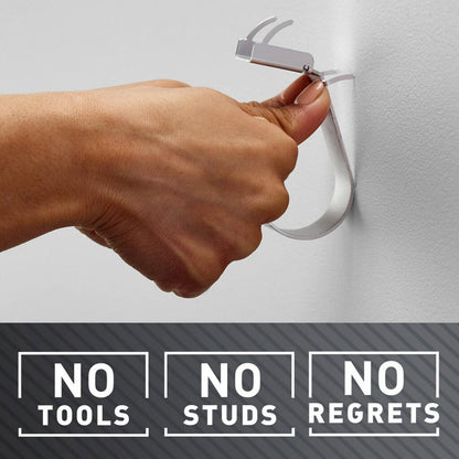 3M Silver CLAW 7kg Plasterboard Wall Hook - Heavy-Duty, Easy Install, Secure Hold