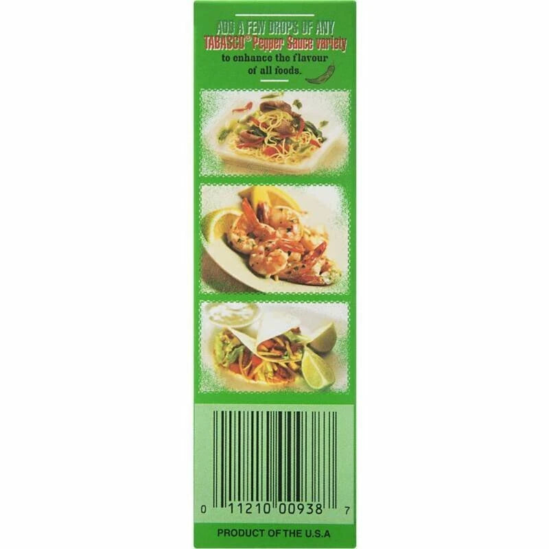 Tabasco Green Pepper Mild Sauce 6-Pack 60ml - Mild Heat, Fresh Peppery Taste