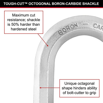 Master Lock 51mm Magnum Padlock, 38mm Long Shackle, Boron-Carbide, Weather-Resistant
