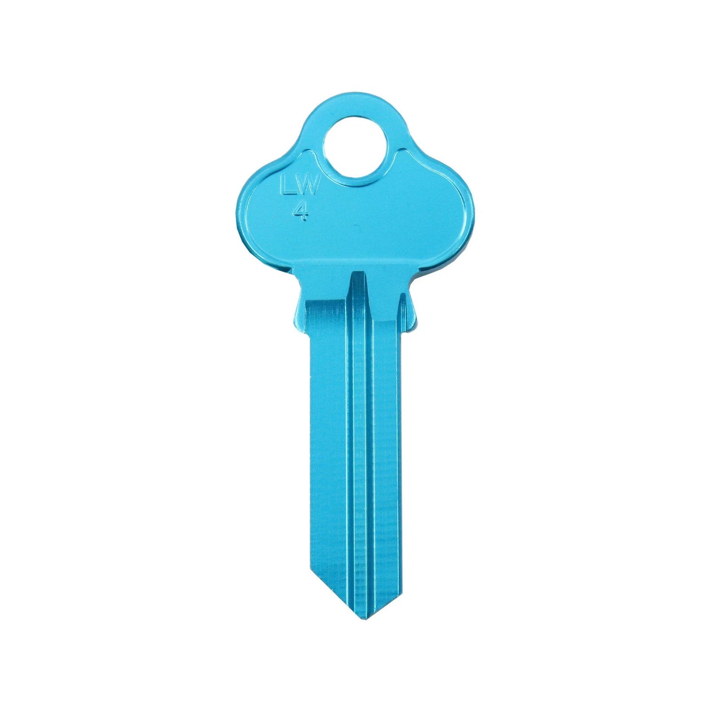 EHI Blue Blank Key LW4 - Durable Aluminium Titanium Alloy, Stylish Colours, Key Cutting Service