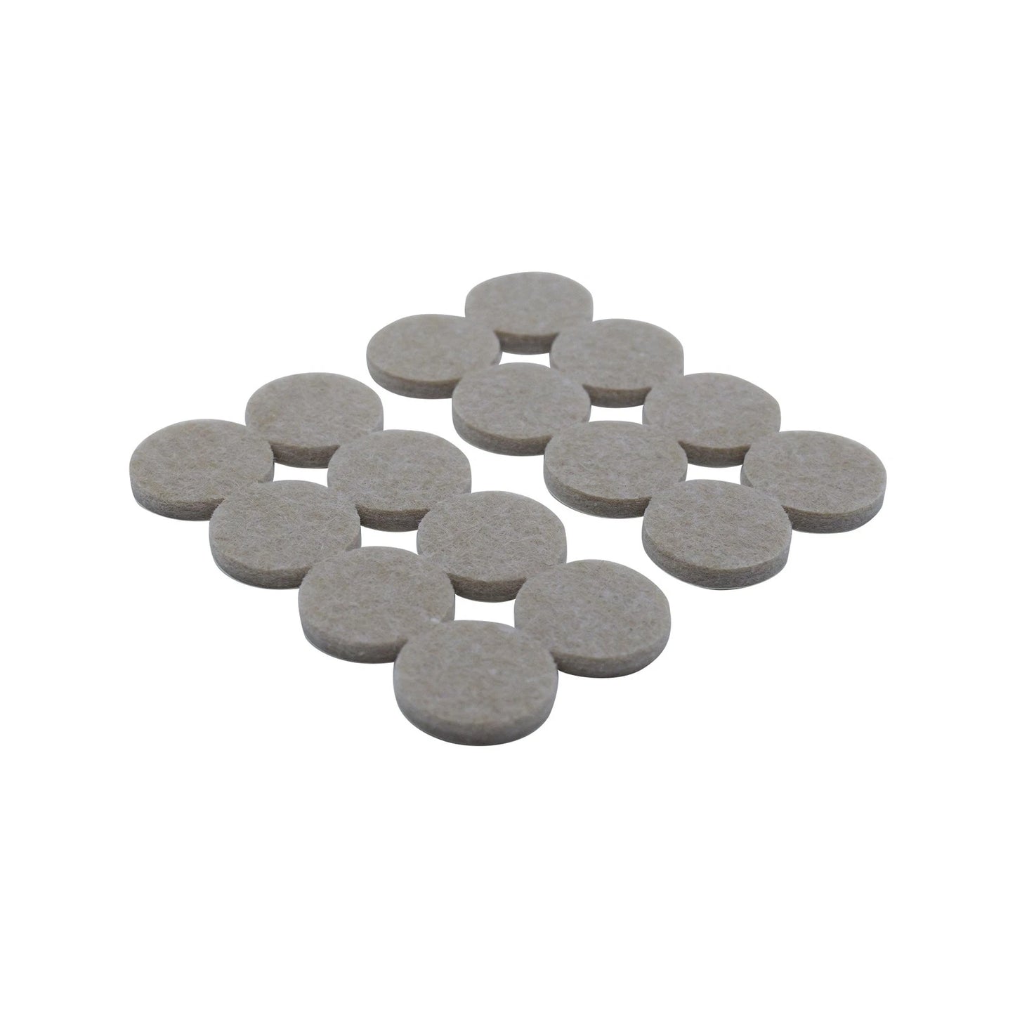 Syneco 25mm Round Felt Floor Protectors, Self-Adhesive, Noise Reduction, Pack of 16