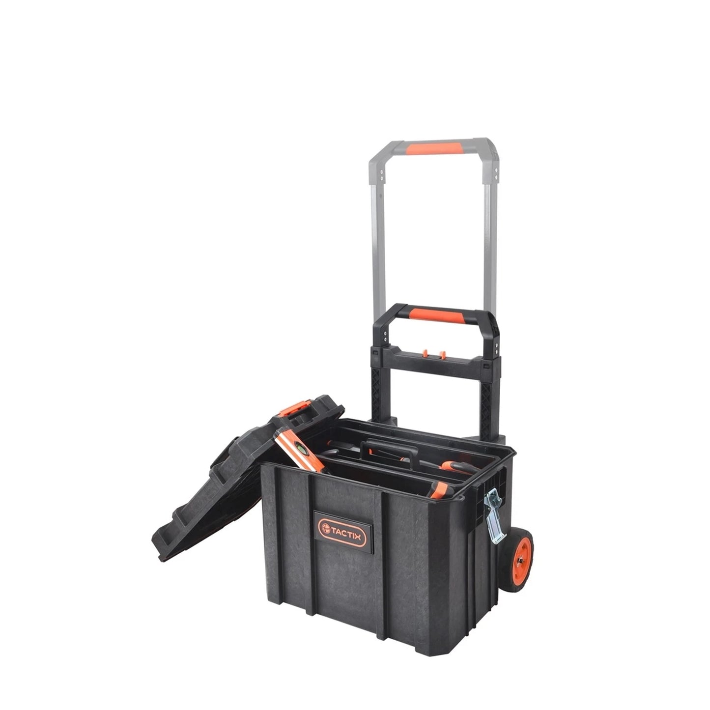 Tactix Modular Rolling Toolbox with Weatherproof Lids & Lift-Out Tray