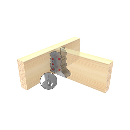 Pryda Joist Hanger 35x140mm Timber, AS1684 & AS1720 Compliant, Galvanised Steel, Easy Install