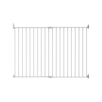 Perma Child Safety White Extra Tall & Wide Swing Gate, Adjustable 82-142cm, No Trip Hazard