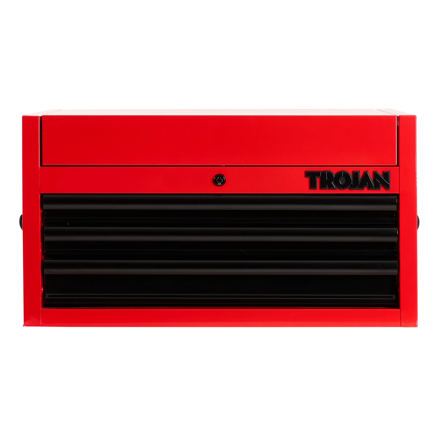 Trojan 26" 3 Drawer Steel Tool Chest with Lock, Ball-Bearing Drawers, Gas Strut Lid