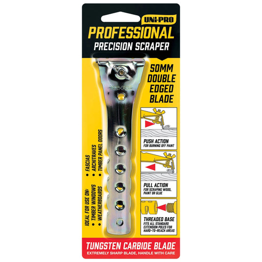 UNi-PRO 50mm Tungsten Carbide Precision Scraper with Reversible Blade
