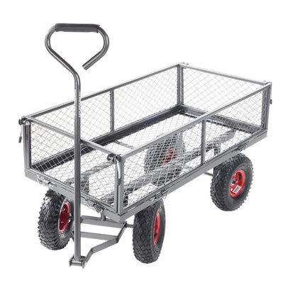 Sherlock 105L Steel Mesh Cart, 200kg Capacity, Durable, Versatile, Pneumatic Wheels
