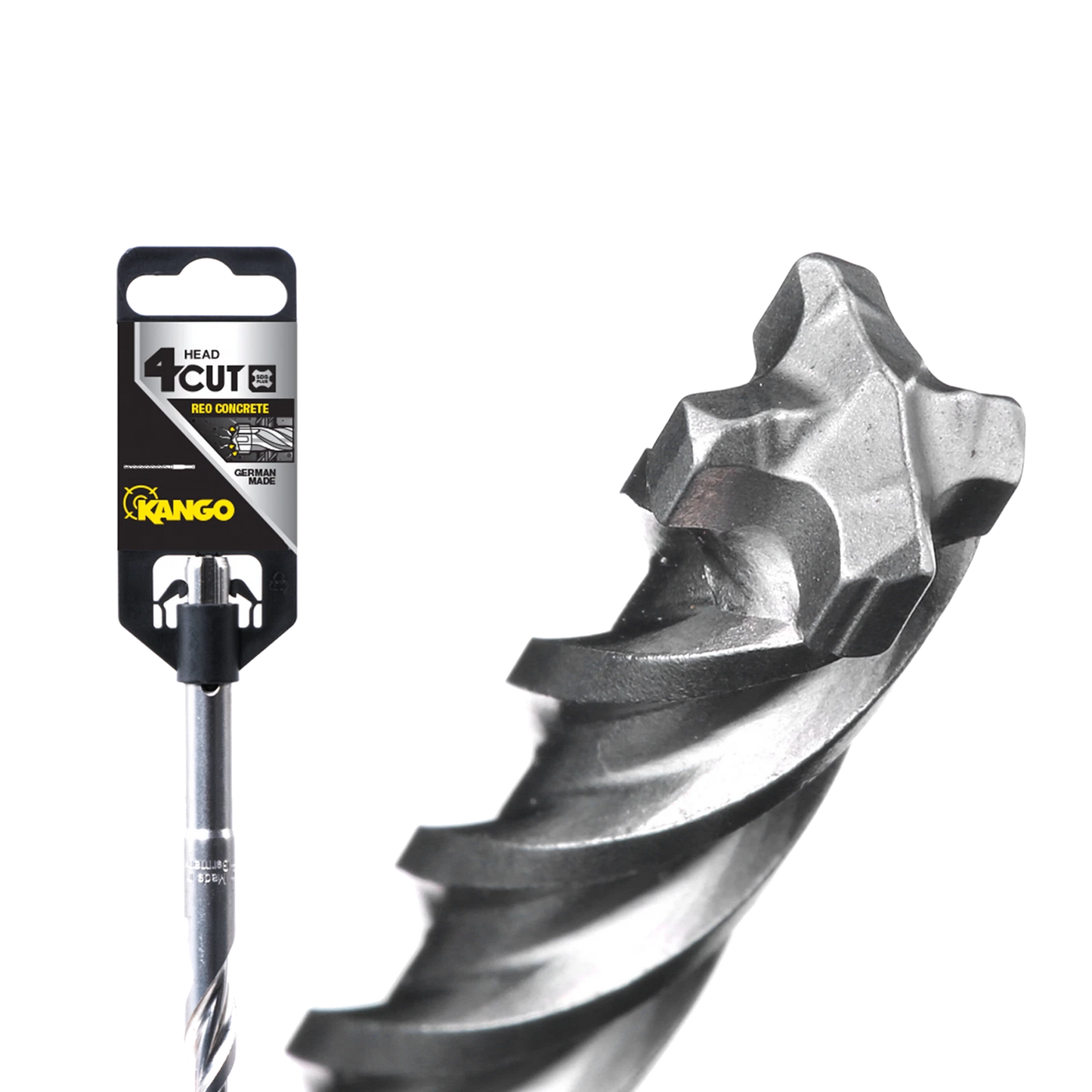 Kango 25mm x 250mm SDS Plus Drill Bit, Four Cutting Edges, Carbide Tip, Low Vibration
