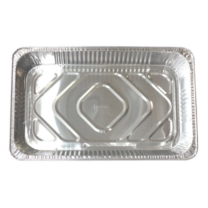 Jumbuck Large Aluminium Foil Trays 3 Pack - Versatile, Durable, BBQ & Oven Safe