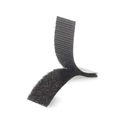 VELCRO® 25mm x 5m Black Stick On Loop Tape - Strong Adhesive, Durable Nylon