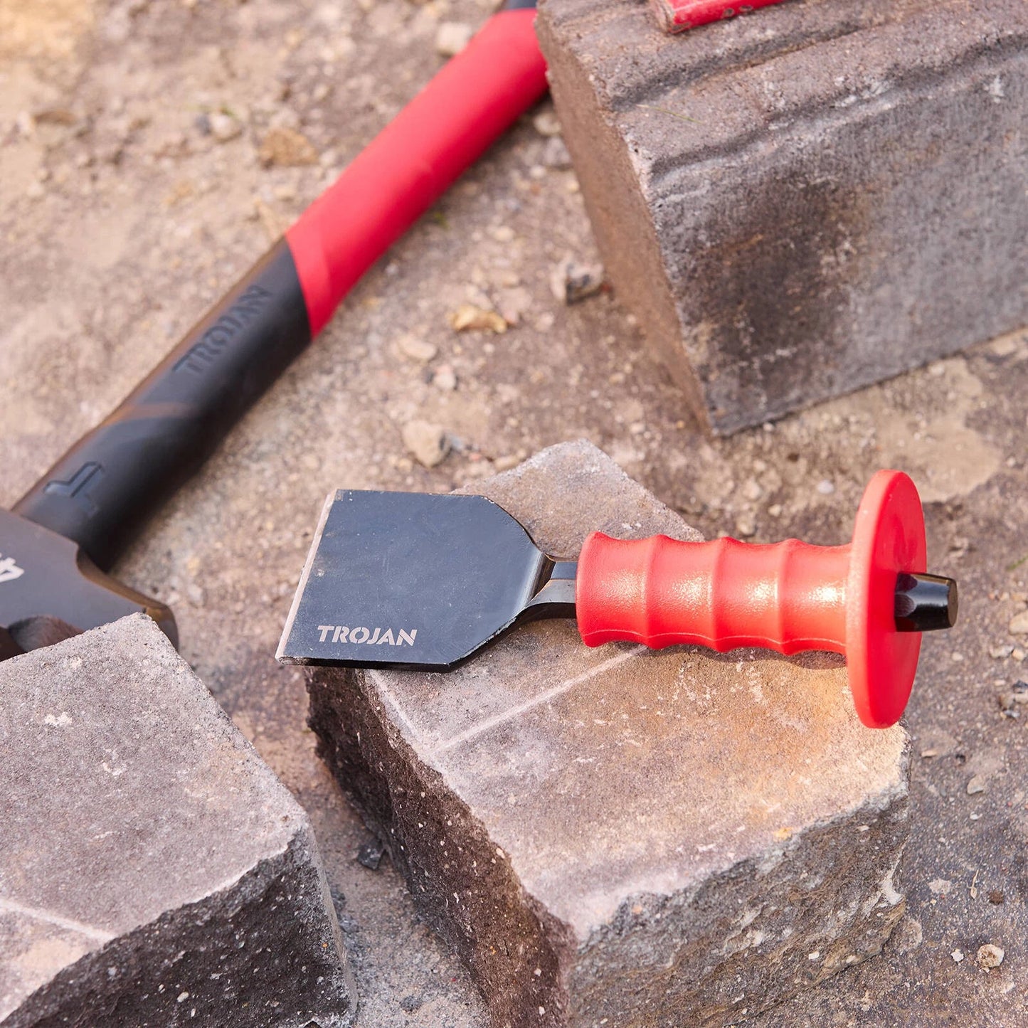 Trojan 75mm Electrician Bolster - Durable Steel, Soft Grip, Lifetime Warranty