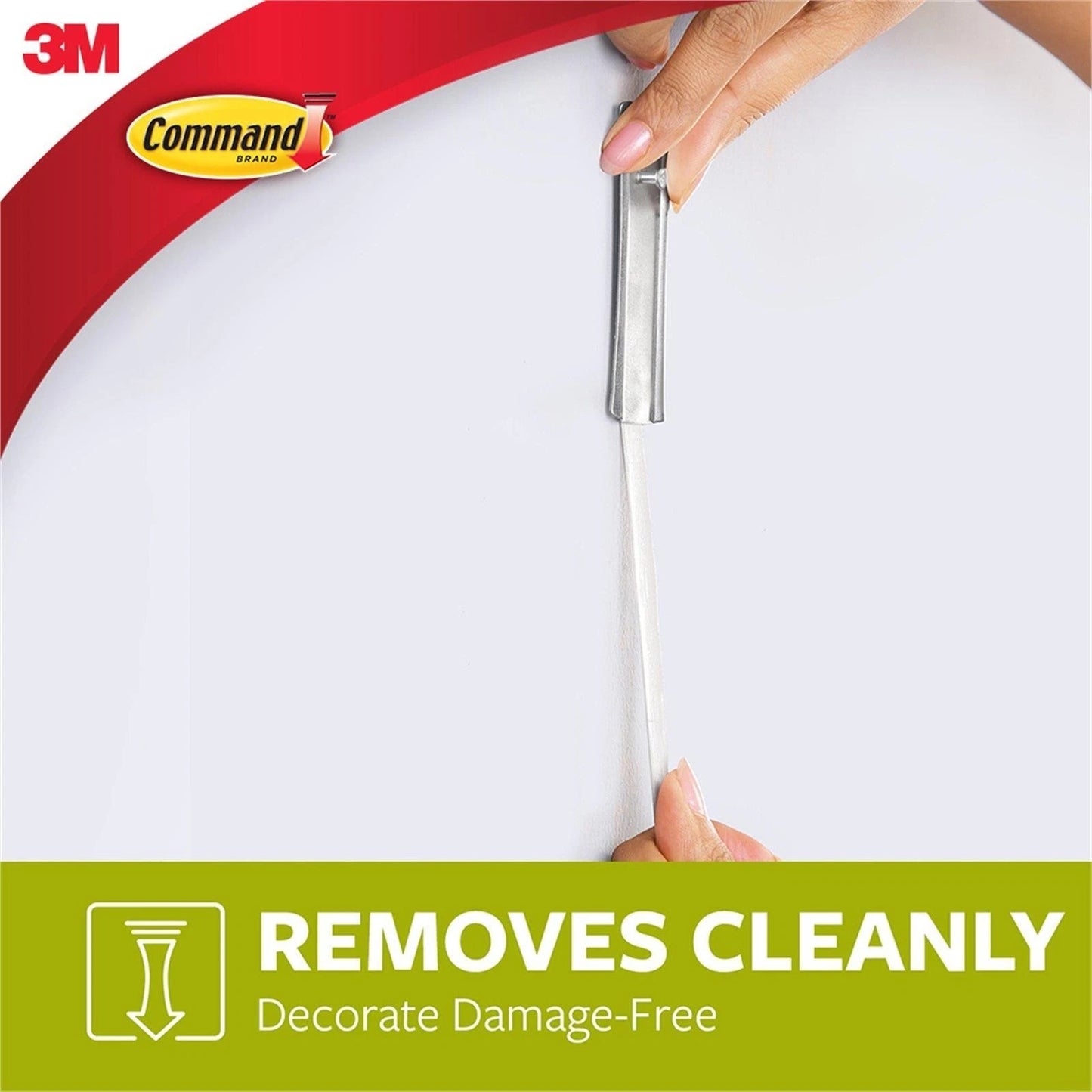 Command Jumbo Metal Adhesive Picture Hanger, 3.6kg Capacity, Damage-Free, Versatile Surfaces