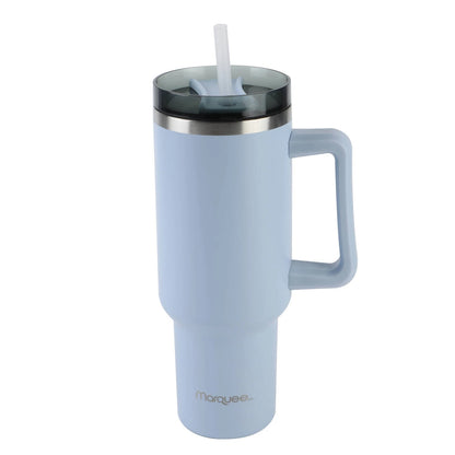 Marquee 1.2L Blue Tumbler with Handle, Spill Proof Lid, Double Wall Insulation, BPA Free