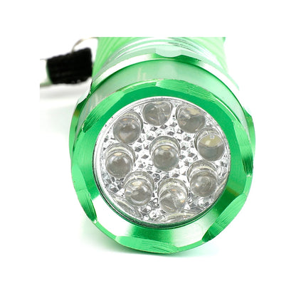 Click Glow In Dark Flashlight 4 Pack - LED, Glow Handle, 45 Lumens, 12 AAA Batteries Included