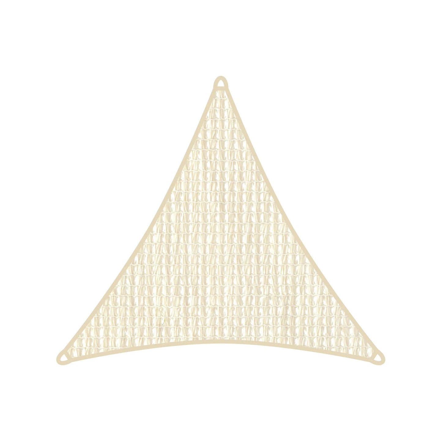 Coolaroo Triangle Seashell Shade Sail 3.6m - HeatShield, UV Protection, Durable HDPE