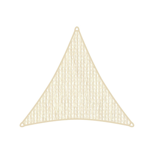 Coolaroo Triangle Seashell Shade Sail 3.6m - HeatShield, UV Protection, Durable HDPE
