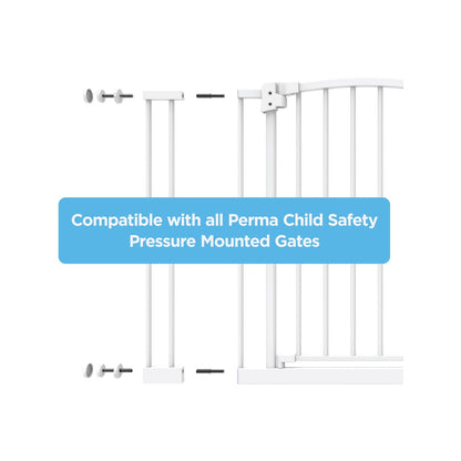 Perma Child Safety Gate Extension Pins 2 Pack, Metal, Pressure-Mounted, Easy Install