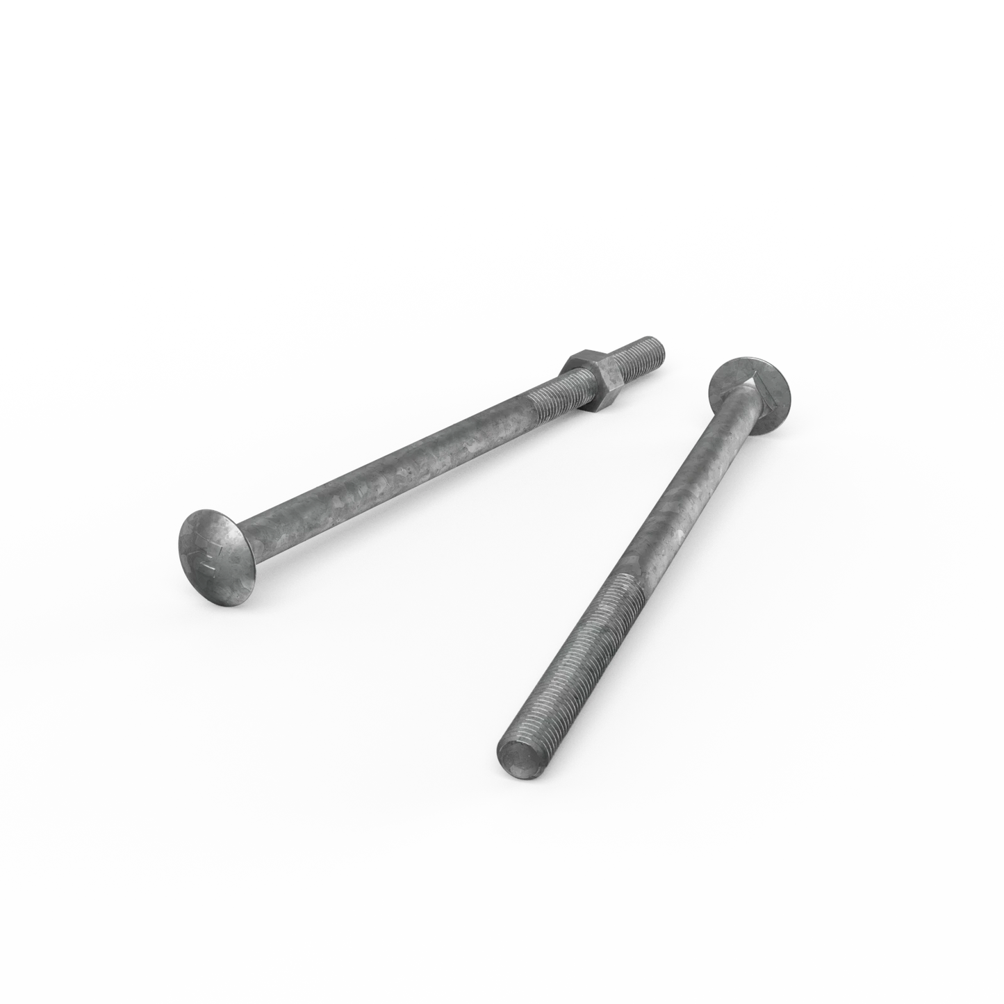 ZENITH M12 x 220mm Galvanised Cup Head Bolts & Nuts - Corrosion Resistant, AS Compliant