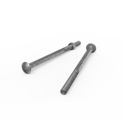 ZENITH M12 x 220mm Galvanised Cup Head Bolts & Nuts - Corrosion Resistant, AS Compliant