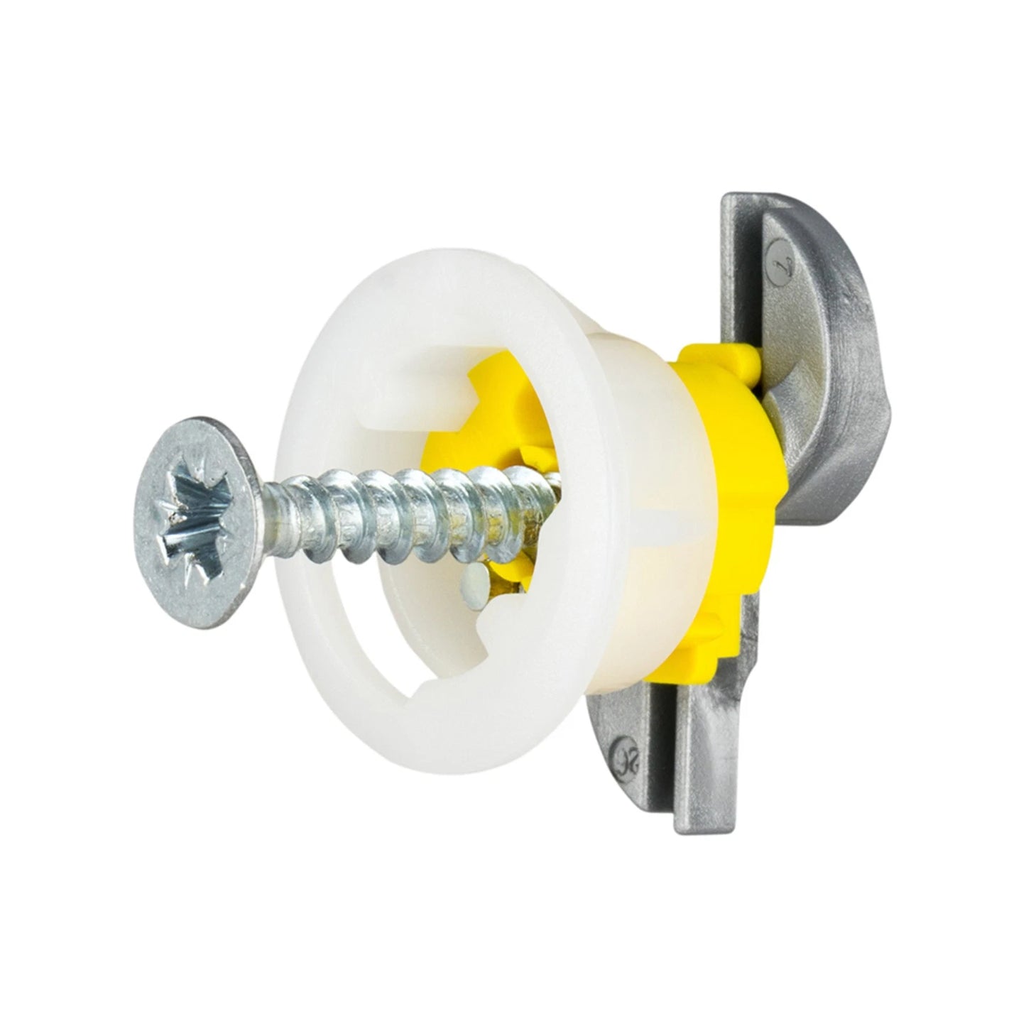 GripIt Yellow Plasterboard Fixing 15mm - 4 Pack, 30kg Load, Fast Install, Reusable