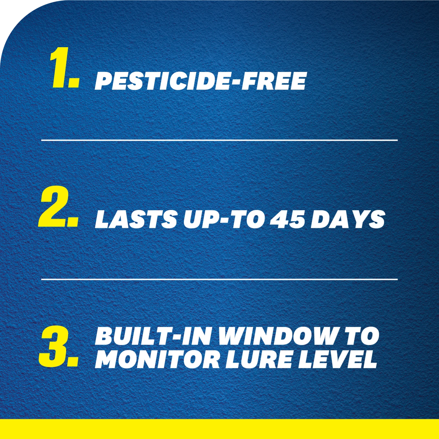 Yates Indoor Fruit Fly Trap 2 Pack - Pesticide-Free, Long-Lasting, Apple-Shaped Design