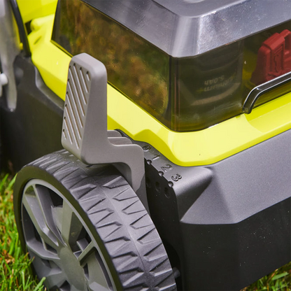 Ryobi One+ 18V Brushless Cordless Scarifier, Dual Battery, 35cm Path, Adjustable Depth