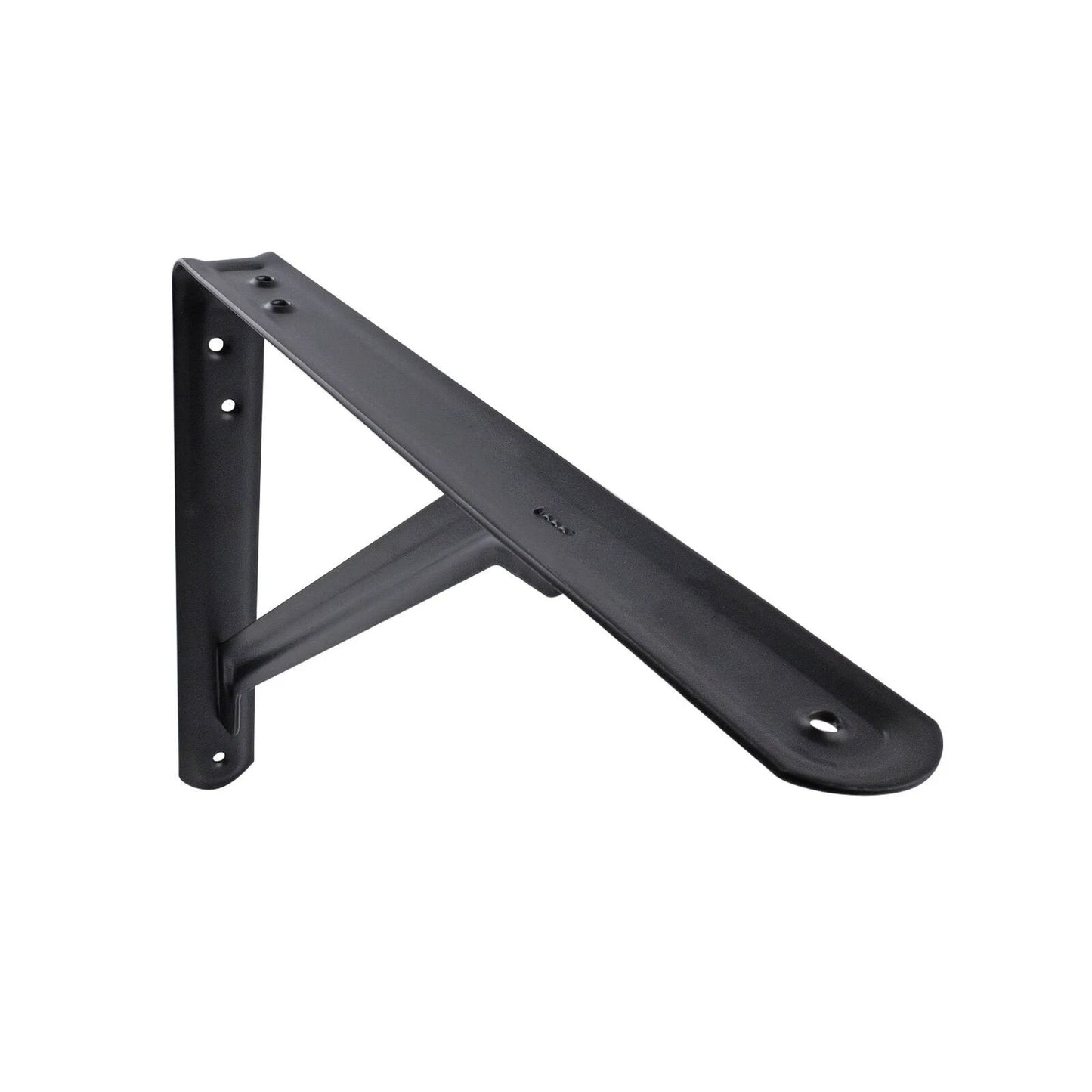 Carinya Black Light Stayed Bracket 250x200mm, Powder Coated Steel, 75kg Load Capacity