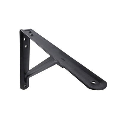 Carinya Black Light Stayed Bracket 250x200mm, Powder Coated Steel, 75kg Load Capacity