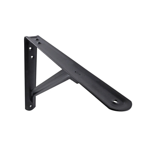 Carinya Black Light Stayed Bracket 250x200mm, Powder Coated Steel, 75kg Load Capacity