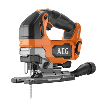AEG 18V Brushless D-Handle Jigsaw, High Speed, Tool-Free Blade Change, LED Light