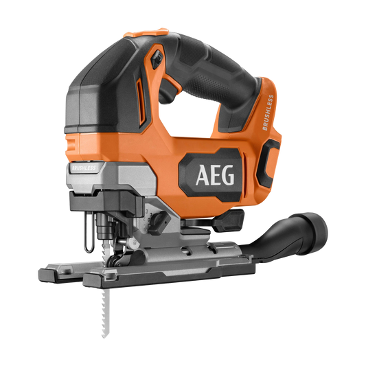 AEG 18V Brushless D-Handle Jigsaw, High Speed, Tool-Free Blade Change, LED Light