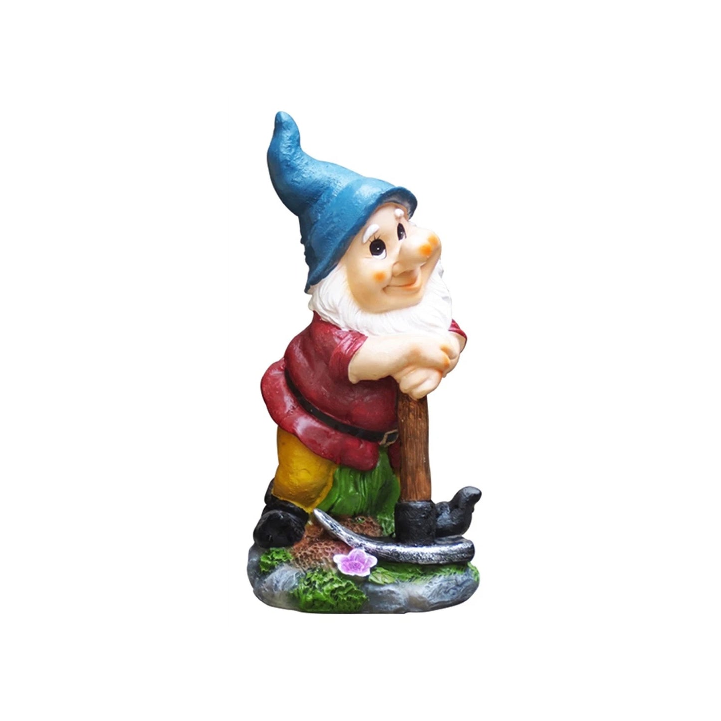 Northcote Pottery Blue Forest Dwarf Gnome Statue 14x28cm Weather Resistant Garden Decor
