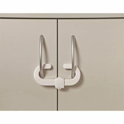 Dreambaby Secure-A-Lock Child Safety Cabinet Lock, Tool-Free, Adjustable, White