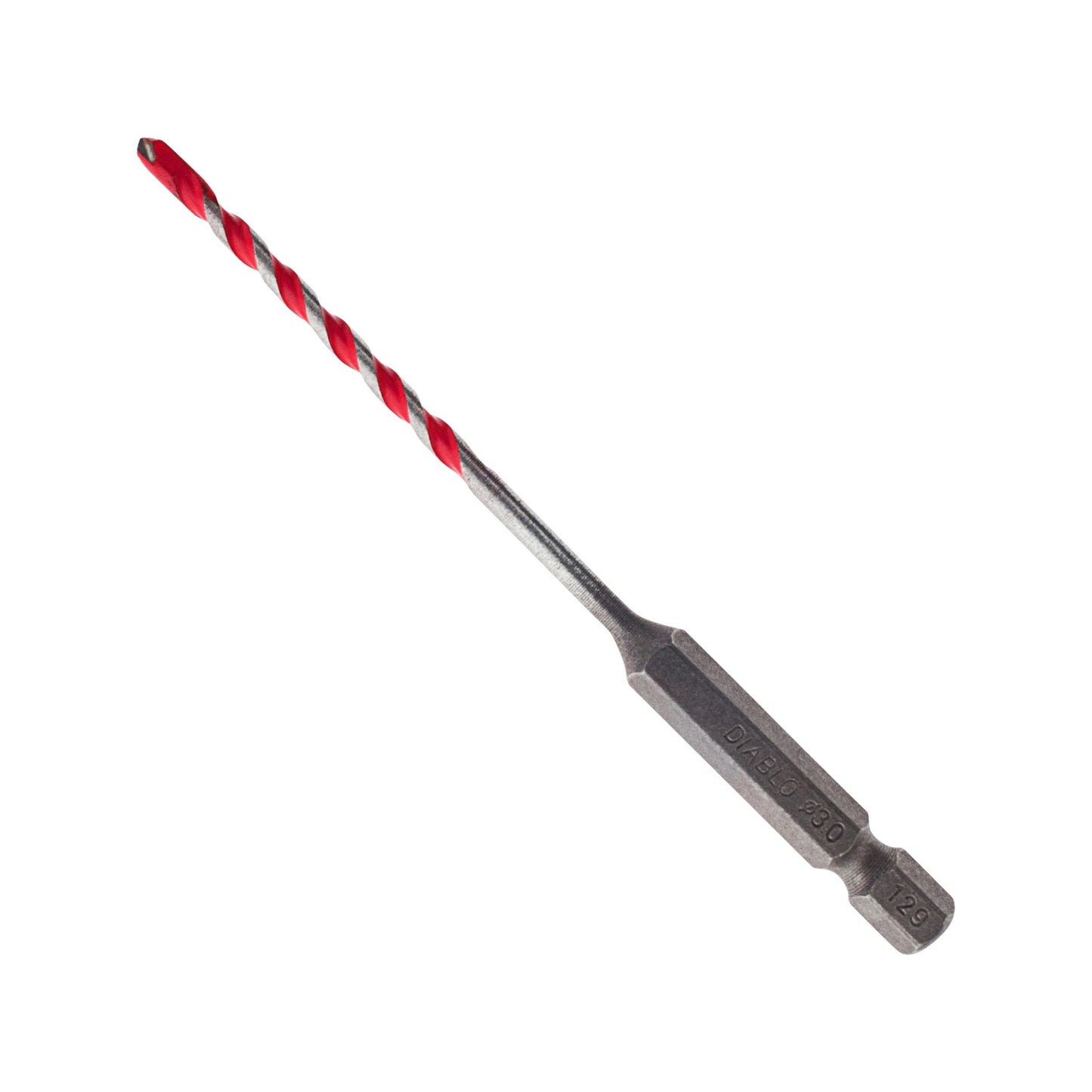 Diablo 3 x 100mm Red Granite Speedemon Drill Bit - Impact-Resistant Carbide, Multi-ground Tip