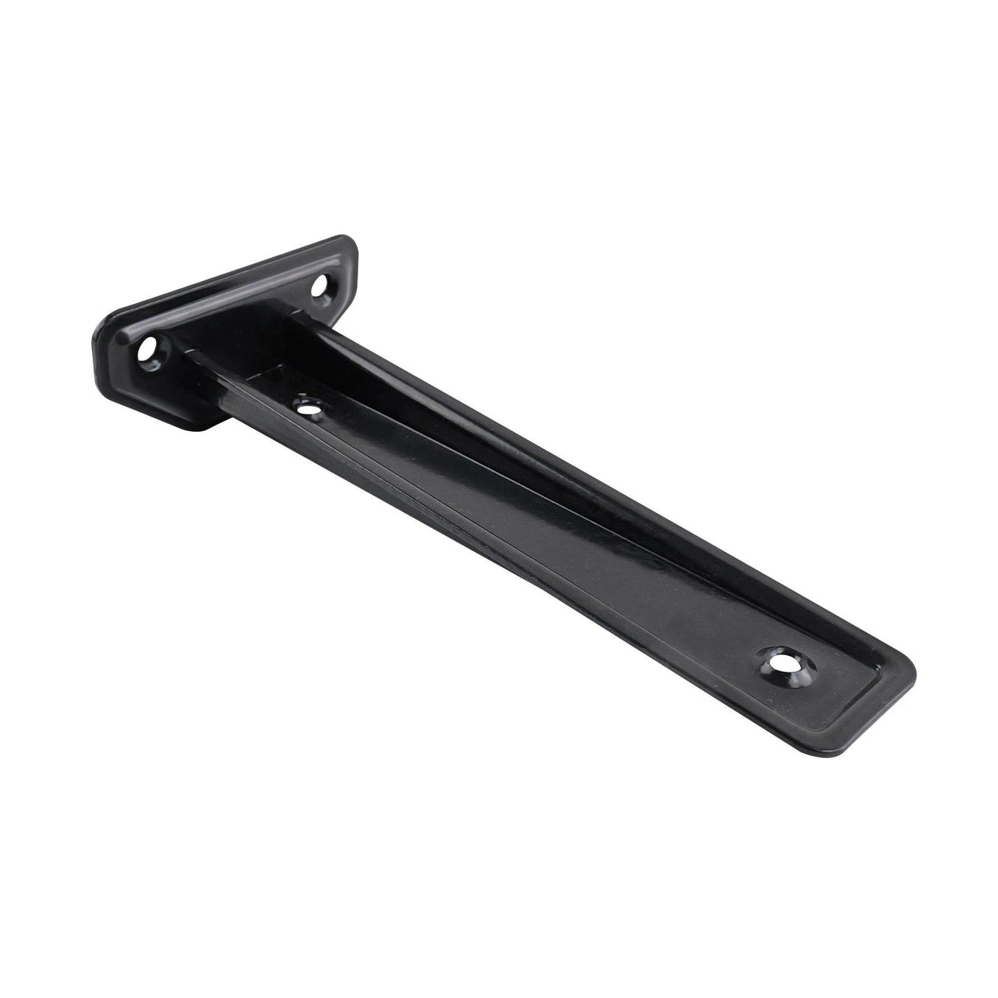 Carinya Black Floating Shelf Bracket 185x44mm, 50kg Capacity, Powder Coated Steel