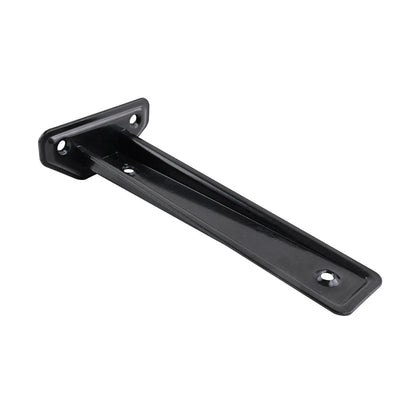 Carinya Black Floating Shelf Bracket 185x44mm, 50kg Capacity, Powder Coated Steel